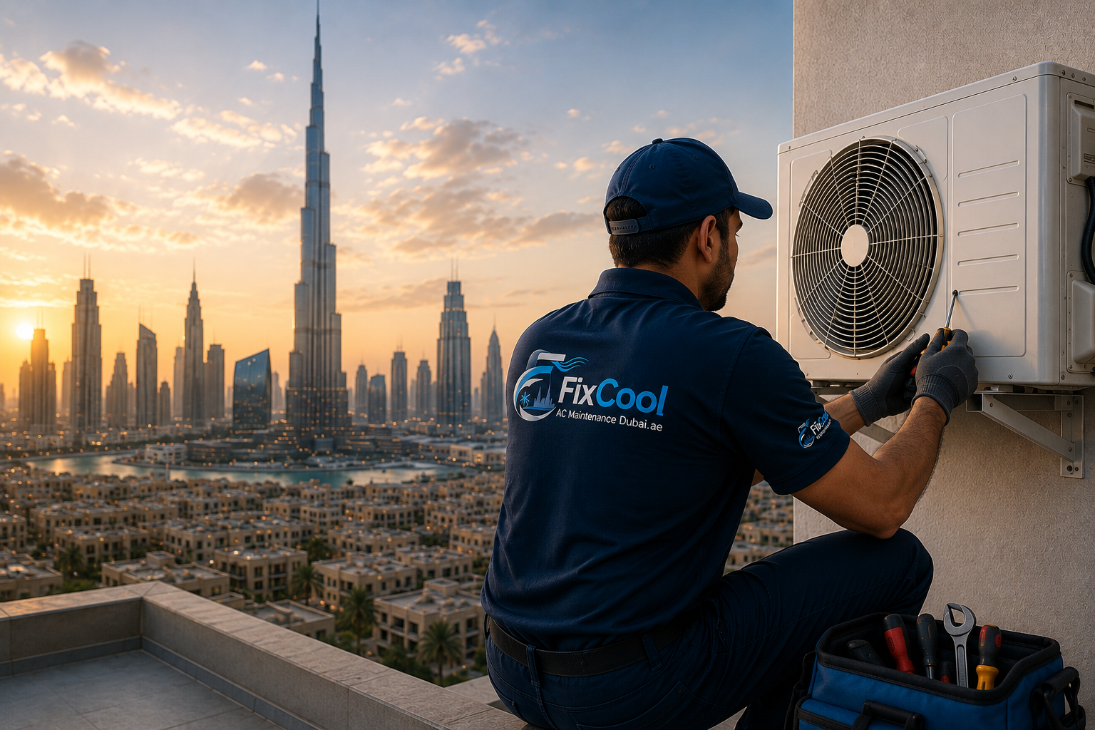 FixCool AC team in Dubai